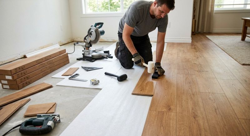 Laminate Floor Replacement in Cranston, RI