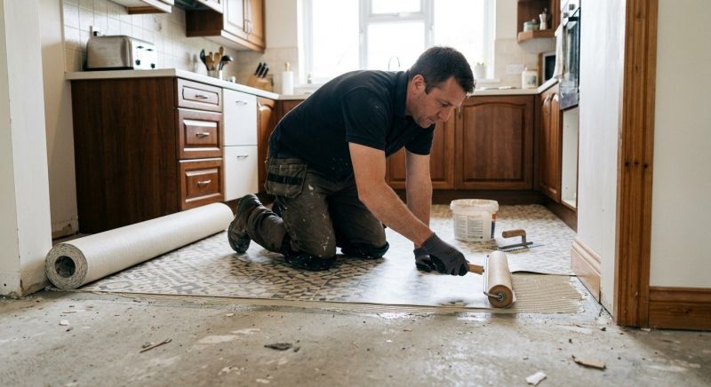 Linoleum Floor Installation in East Greenwich, RI