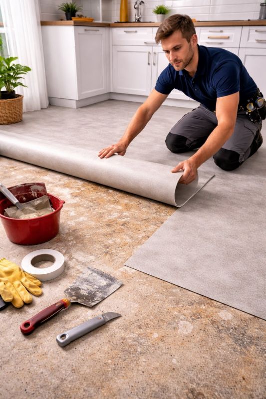 Linoleum Floor Installation in Swansea, MA