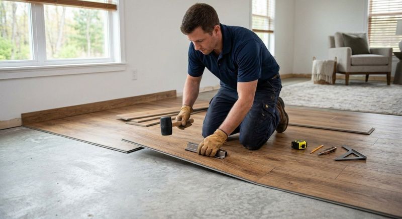 Luxury Vinyl Tile Installation in Wrentham, MA