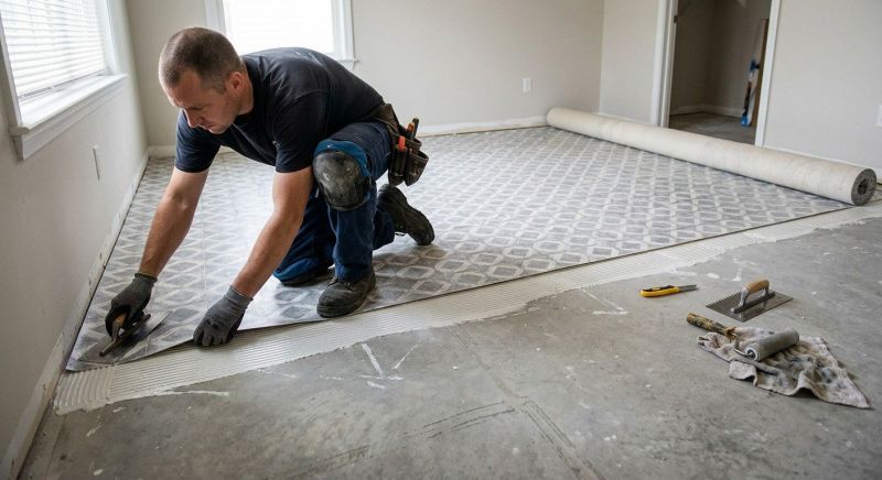 Sheet Vinyl Installation in Exeter, RI