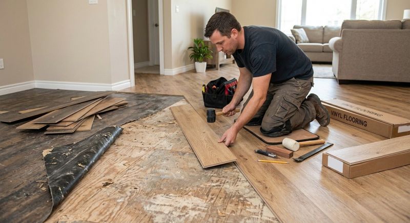 Vinyl Flooring Installation in Plainville, MA