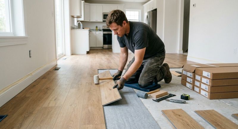 Vinyl Plank Floor Installation in Providence, RI